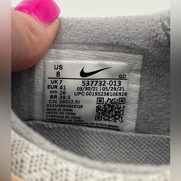 Nike Free Run 2 Running Shoes in Wolf Gray Fossil Stone - Picture 5 of 5